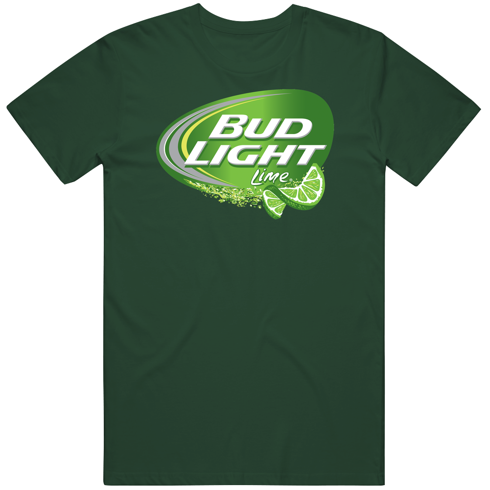 Bud Light Lime Beer Mens Soft Cotton Tee T Shirt