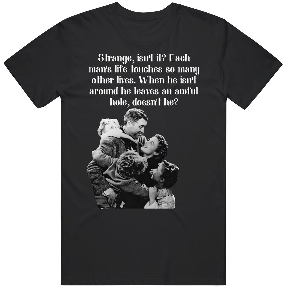 Touch Many Lives It?s A Wonderful Life Mens Soft Cotton Tee T Shirt