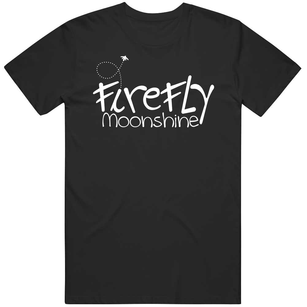 Firefly Moonshine Label Logo Booze Drinking Mens Soft Cotton Tee T Shirt