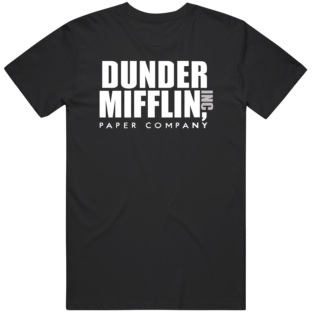 Dunder Mifflin Paper Company Inc The Office Tv Show Funny Logo Mens Soft Cotton Tee T Shirt Dunder Mifflin Paper Company Inc The Office Tv Show Funny Logo Mens Soft Cotton Tee T Shirt