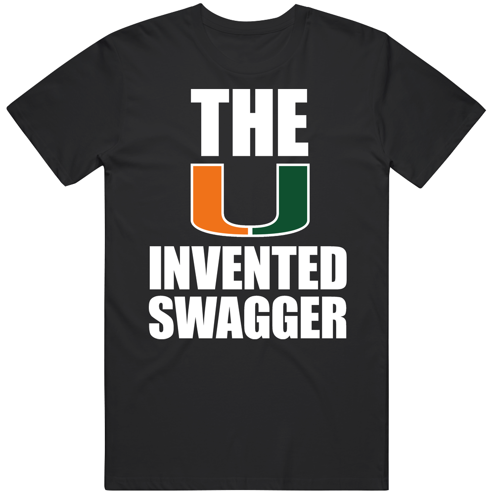 The U Invented Swagger Miami Canes Lewis Reed College Retro Graphic Unisex Soft Cotton Black Mens Soft Cotton Tee T Shirt