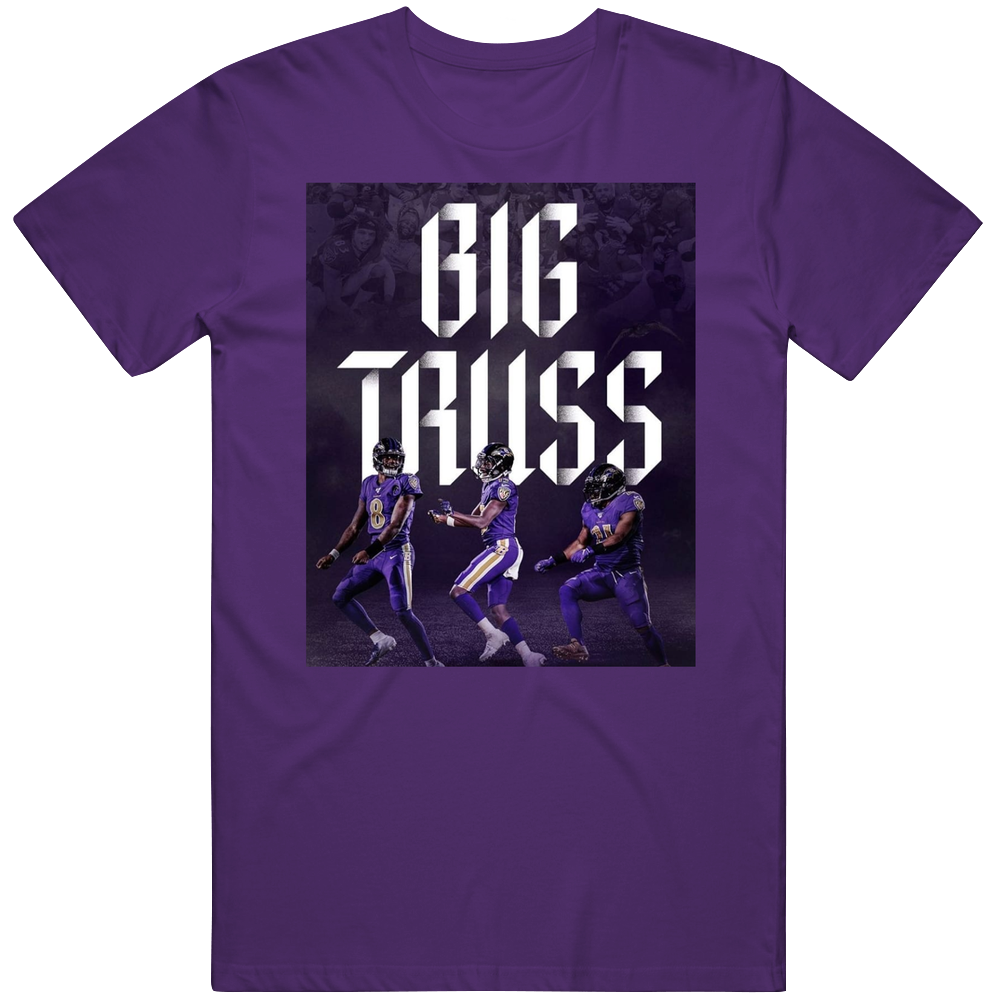 Big Truss Jackson Brown Webb Battle Cry Baltimore Football Team Fan Mens Soft Cotton Tee T Shirt Big Truss Jackson Brown Webb Battle Cry Baltimore Football Team Fan Mens Soft Cotton Tee T Shirt