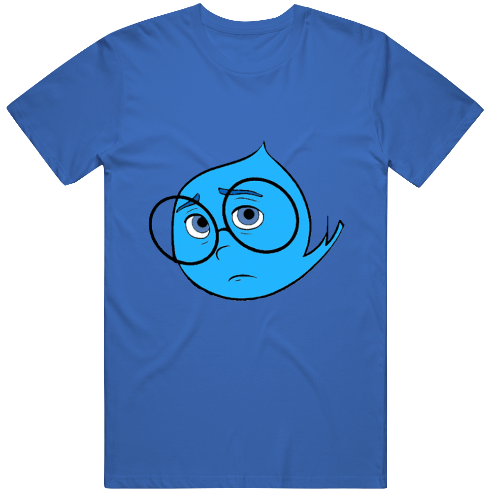 Sadness Inside Out Halloween Costume Mens Soft Cotton Tee T Shirt