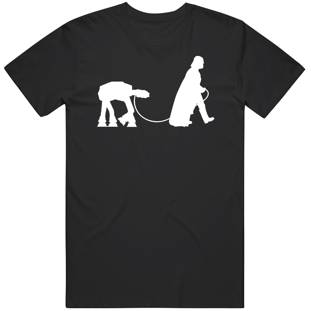 Darth Vader Walking An At-at On A Leash Funny Mens Soft Cotton Tee T Shirt Darth Vader Walking An At-at On A Leash Funny Mens Soft Cotton Tee T Shirt