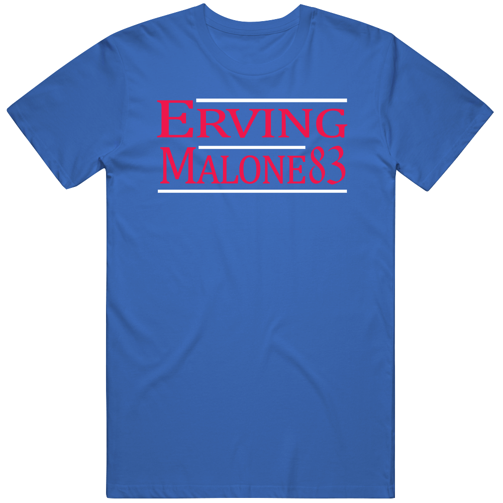 Julius Erving Moses Malone 1983 Basketball Fan Unisex Soft Cotton Tee T Shirt Julius Erving Moses Malone 1983 Basketball Fan Unisex Soft Cotton Tee T Shirt