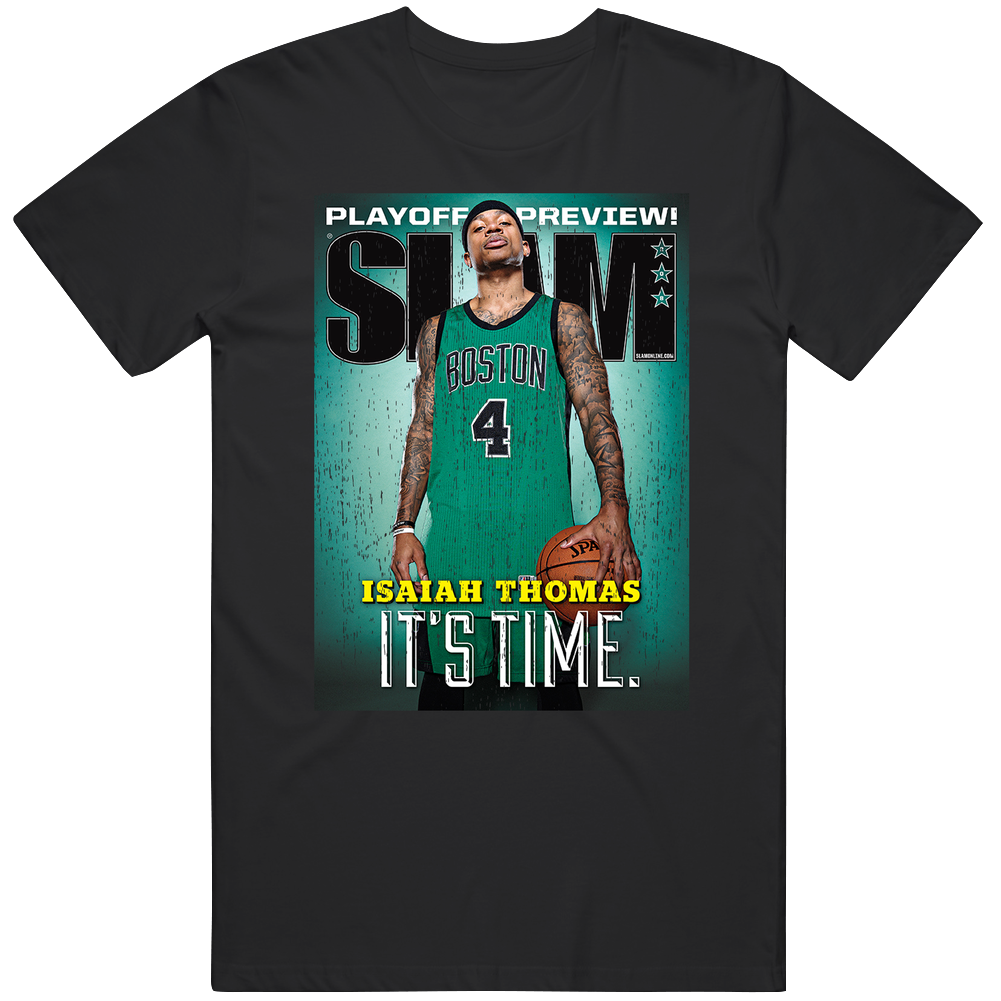 Slam Magazine Issue 208 Isaiah Thomas Popular Basketball Magazine Grunge Look Unisex Soft Cotton Tee T Shirt Slam Magazine Issue 208 Isaiah Thomas Popular Basketball Magazine Grunge Look Unisex Soft Cotton Tee T Shirt