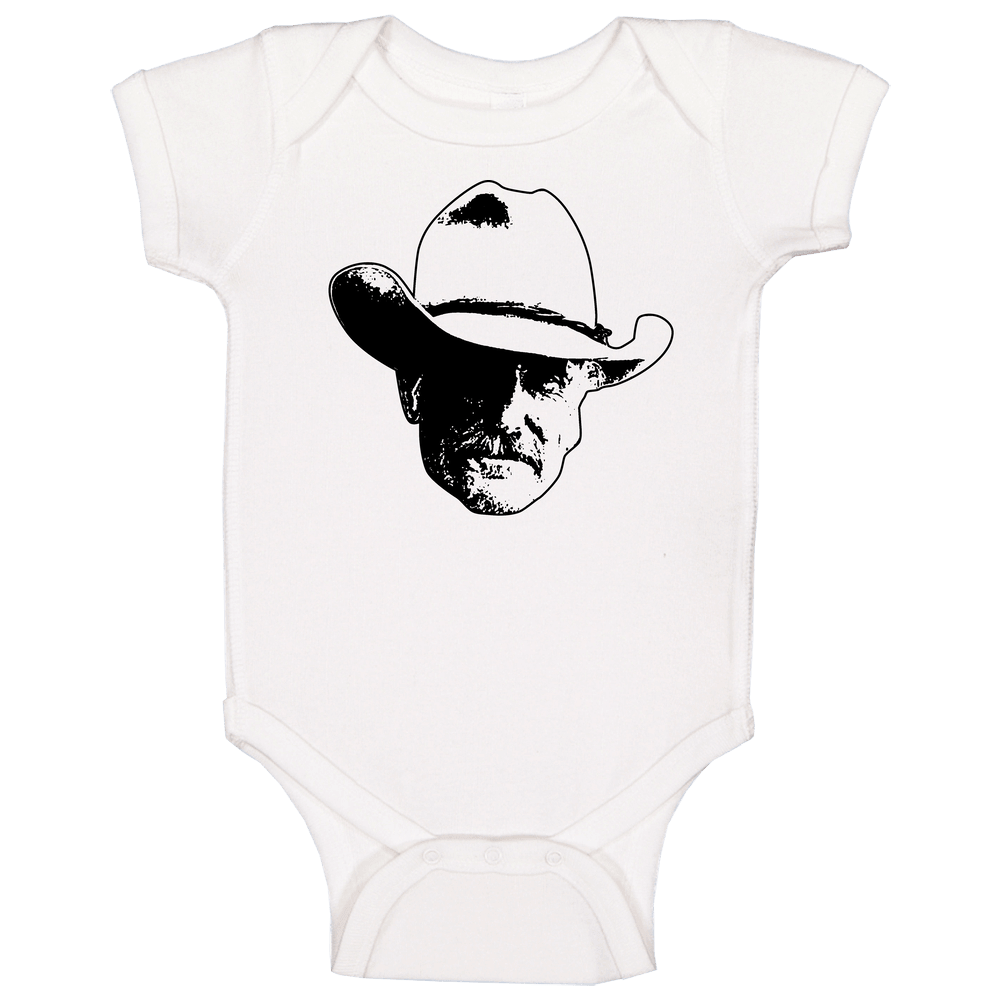 Augustus Gus Mccrae Robert Duvall Lonesome Dove 80s Tv Show Character Fan Baby Unisex Soft Cotton Tee Baby One Piece
