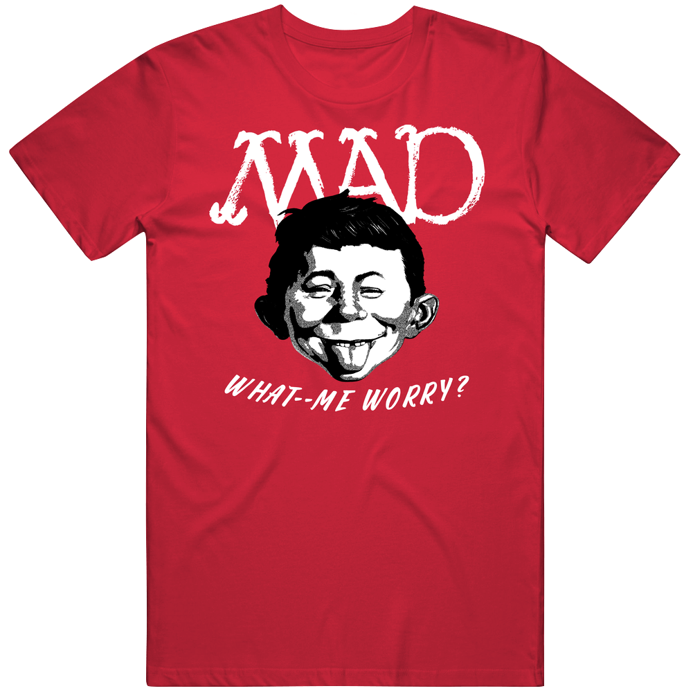 Madtv Cartoon What Me Worry Unisex Soft Cotton Tee T Shirt