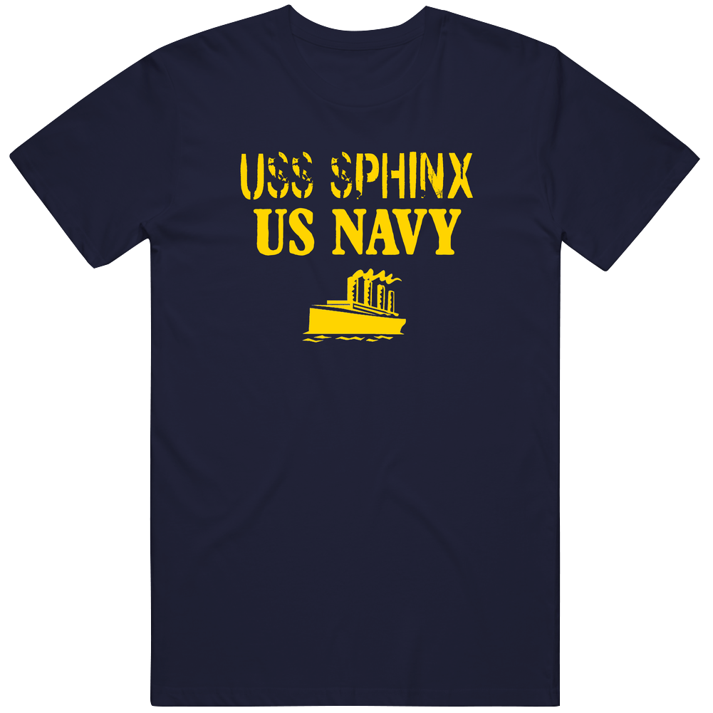 Uss Sphinx Us Navy Ship Crew Unisex Soft Cotton Tee T Shirt