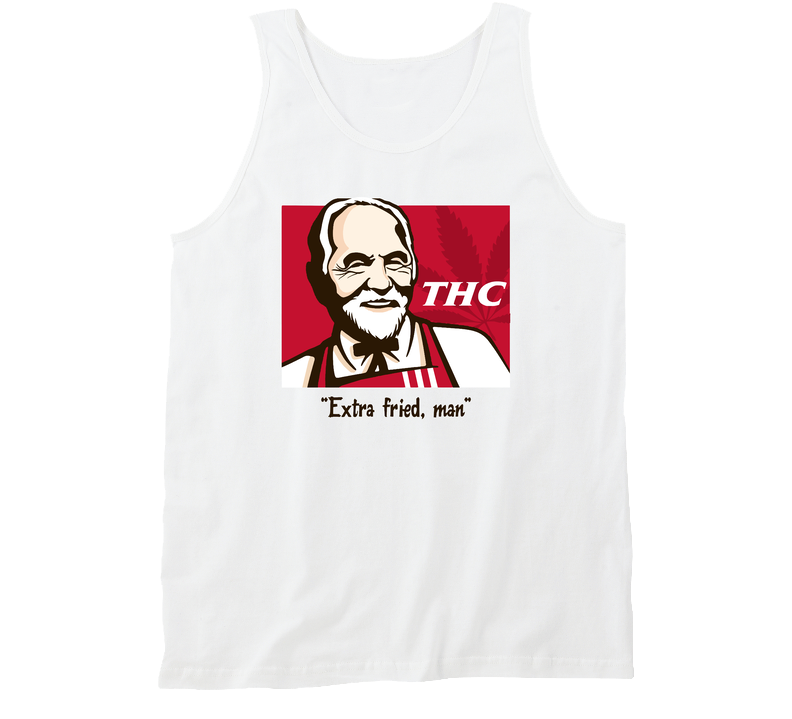 Tommy Chong Thc Kfc Chicken Weed Parody Marijuana Lovers Unisex Soft Cotton Tee Tanktop
