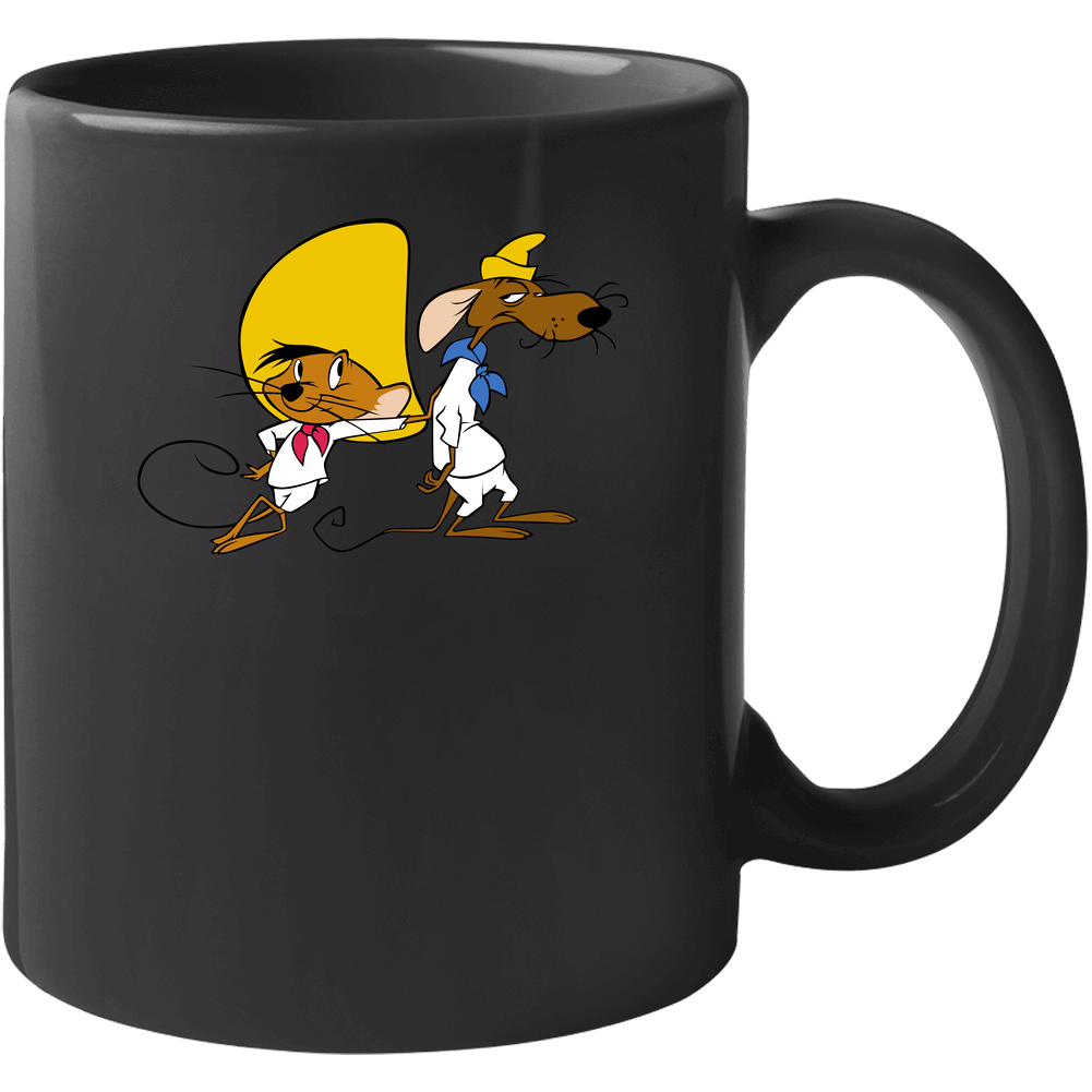 Speedy Gonzalez And Slow Poke Rodriguez Cartoon Unisex Soft Cotton Tee Mug