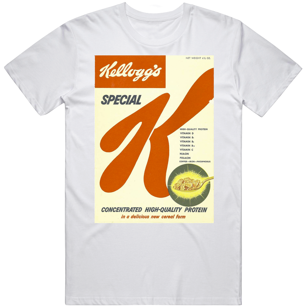 Special K Box Greatest Cereal Of All Time Breakfast Fan Foodie Unisex Soft Cotton Tee T Shirt Special K Box Greatest Cereal Of All Time Breakfast Fan Foodie Unisex Soft Cotton Tee T Shirt