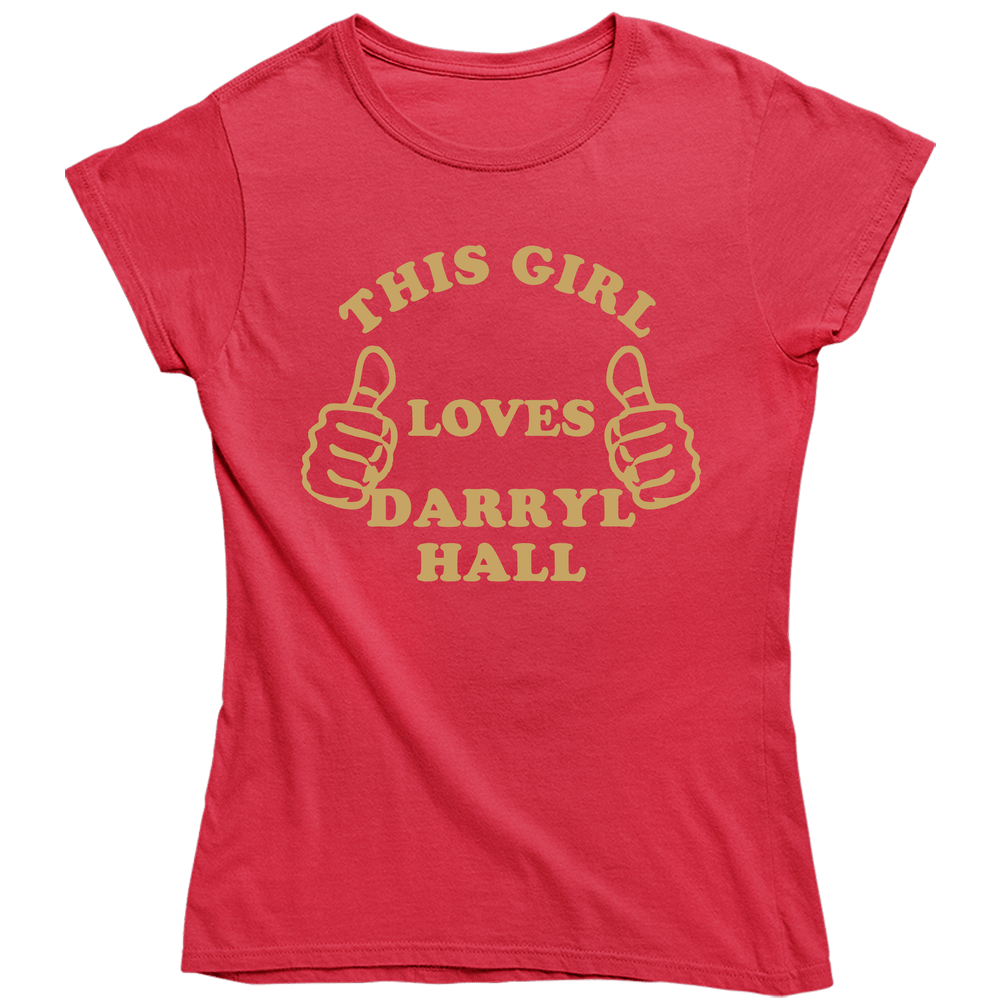 Darryl Hall This Girl Loves Basketball Hockey Baseball Football Unisex Soft Cotton Tee Ladies T Shirt
