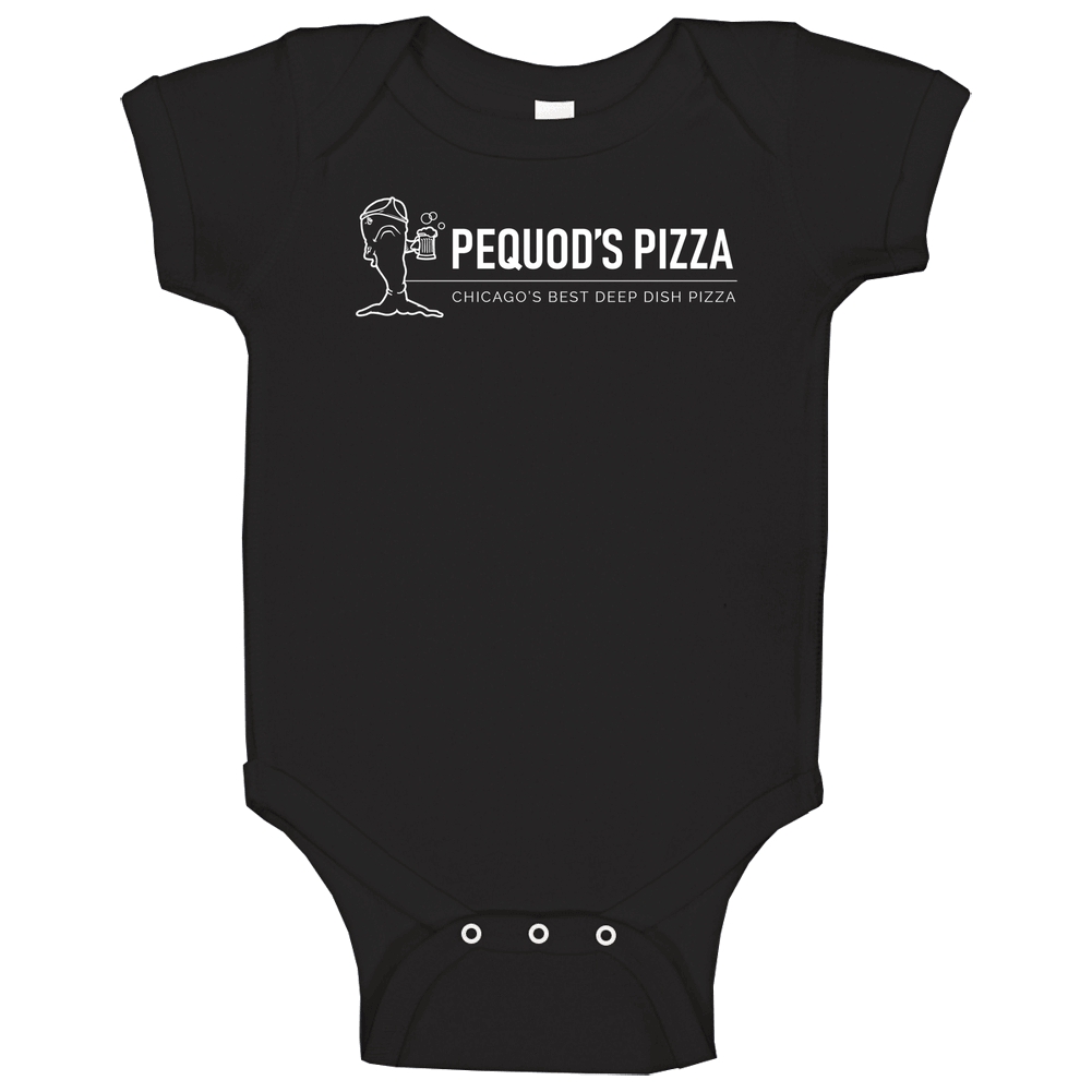 Pequod's Pizza Best Chicago Deep Dish Pizza Unisex Soft Cotton Tee Baby One Piece Pequod's Pizza Best Chicago Deep Dish Pizza Unisex Soft Cotton Tee Baby One Piece