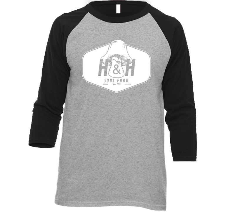 H And H Soul Food Georgia's Most Famous Restaurant Raglan 3/4 Sleeve Unisex Soft Cotton Tee Raglan 3/4 Sleeve Shirt H And H Soul Food Georgia's Most Famous Restaurant Raglan 3/4 Sleeve Unisex Soft Cotton Tee Raglan 3/4 Sleeve Shirt