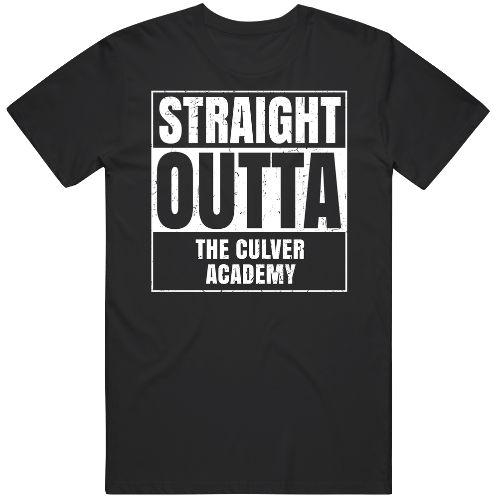 Straight Outta The Culver Academies Funny Graduation Parody Unisex Soft Cotton Tee T Shirt