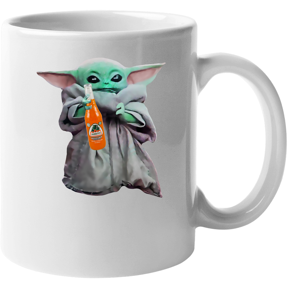 Baby Yoda The Child Mandalorian Jarritos Soda Pop Drink Unisex Soft Cotton Tee Mug