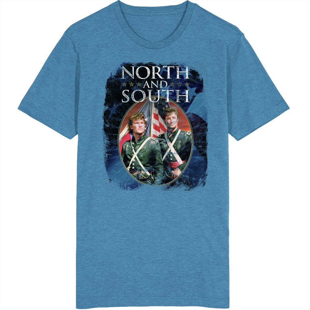 North And South 80s Tv Series Show Worn Look Vintage Unisex Unisex Soft Cotton Tee T Shirt