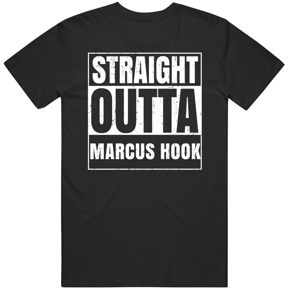 Straight Outta Marcus Hook Pennsylvania City Compton Parody Grunge Unisex Soft Cotton Tee T Shirt Straight Outta Marcus Hook Pennsylvania City Compton Parody Grunge Unisex Soft Cotton Tee T Shirt