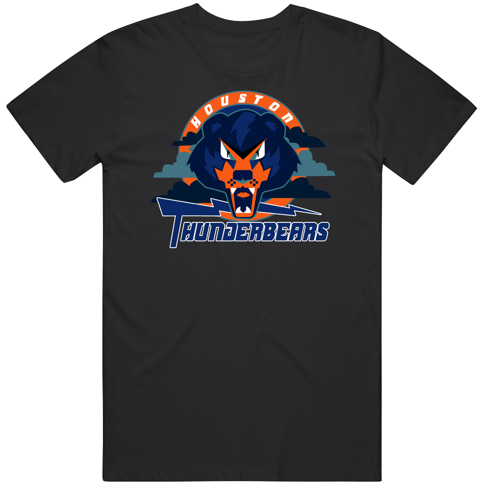 Houston Thunderbears Arena Football League Team Fan Logo Unisex Soft Cotton Tee T Shirt Houston Thunderbears Arena Football League Team Fan Logo Unisex Soft Cotton Tee T Shirt
