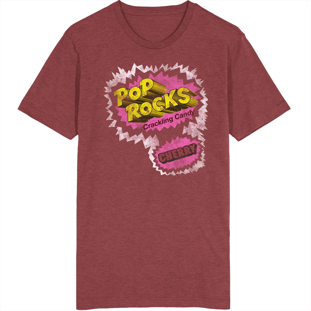 Pop Rocks Cherry Wrapper Retro Candy Vintage Unisex Unisex Soft Cotton Tee T Shirt Pop Rocks Cherry Wrapper Retro Candy Vintage Unisex Unisex Soft Cotton Tee T Shirt