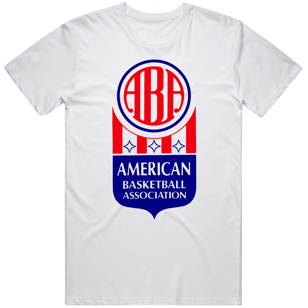 Aba American Basketball Association Sports Fan Logo Unisex Soft Cotton Tee T Shirt Aba American Basketball Association Sports Fan Logo Unisex Soft Cotton Tee T Shirt