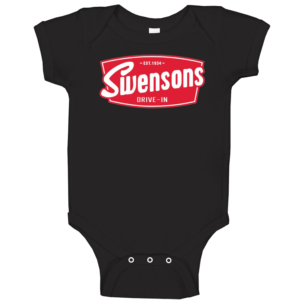 Swensons Drive In Burger Food Fan Unisex Soft Cotton Tee Baby One Piece Swensons Drive In Burger Food Fan Unisex Soft Cotton Tee Baby One Piece