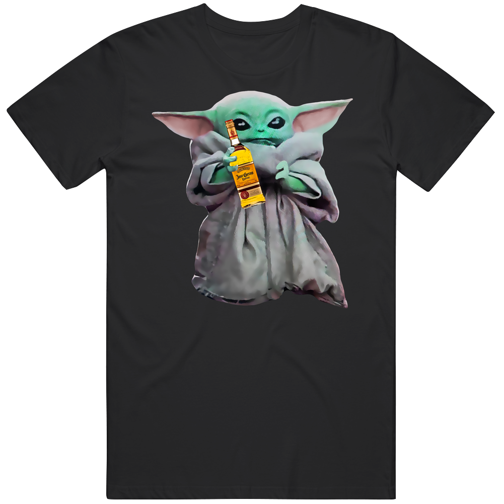 Baby Yoda The Child Mandalorian Jose Cuervo Alcohol Drink Unisex Soft Cotton Tee T Shirt Baby Yoda The Child Mandalorian Jose Cuervo Alcohol Drink Unisex Soft Cotton Tee T Shirt