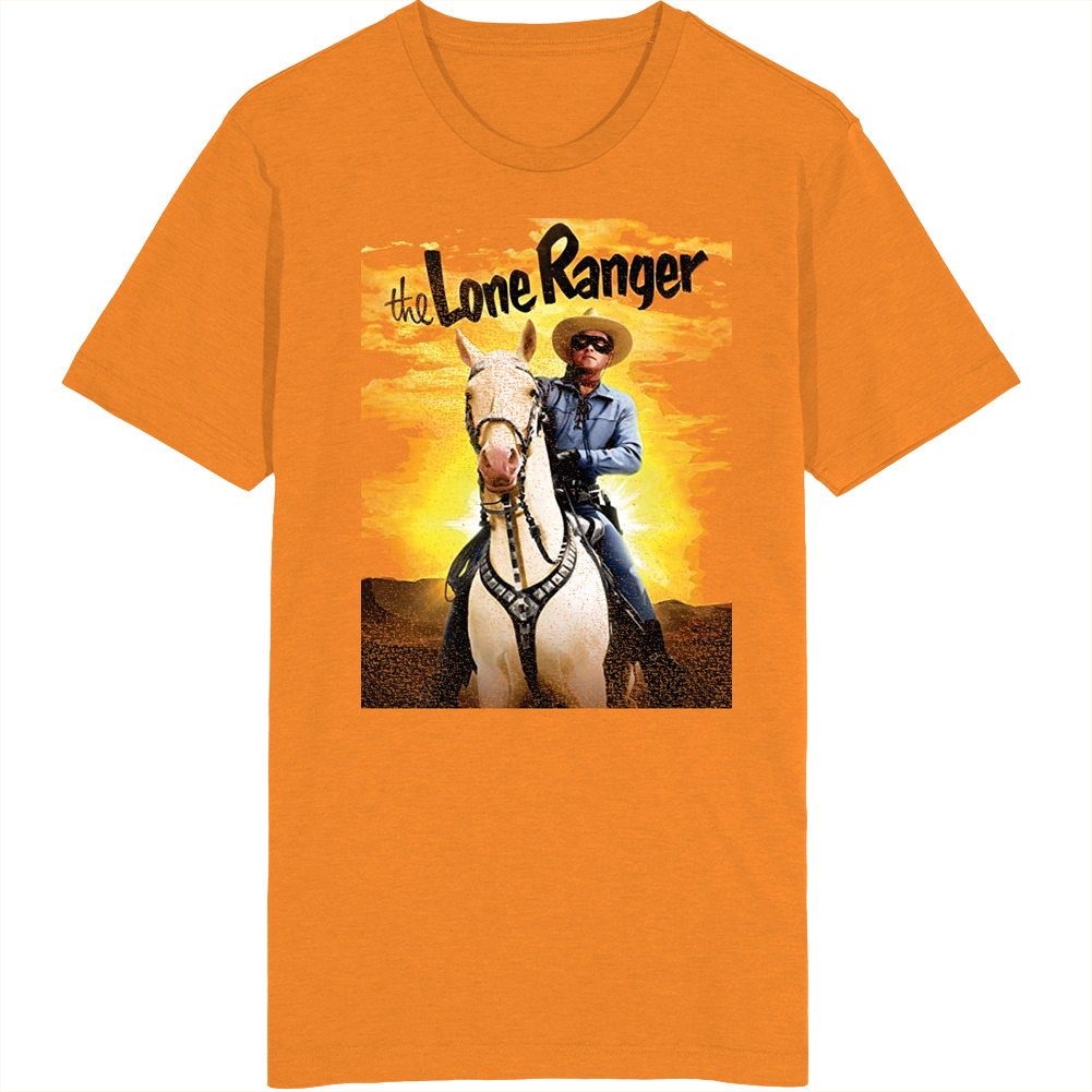 The Lone Ranger Retro 50s Tv Show Poster Vintage Unisex Unisex Soft Cotton Tee T Shirt The Lone Ranger Retro 50s Tv Show Poster Vintage Unisex Unisex Soft Cotton Tee T Shirt