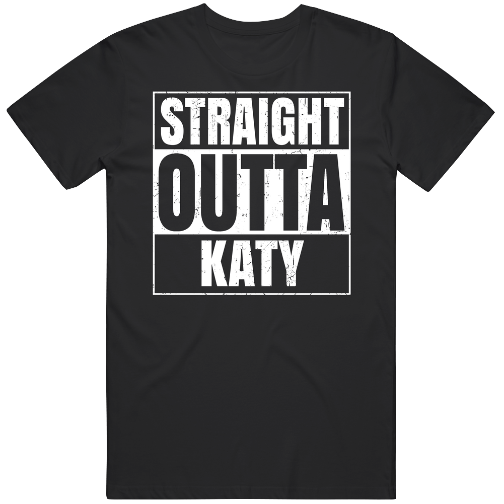 Straight Outta Katy High School Funny Graduation Parody Unisex Soft Cotton Tee T Shirt