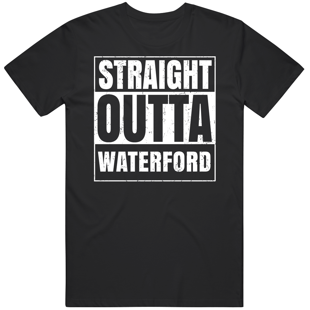 Straight Outta Waterford High School Funny Graduation Parody Unisex Soft Cotton Tee T Shirt Straight Outta Waterford High School Funny Graduation Parody Unisex Soft Cotton Tee T Shirt