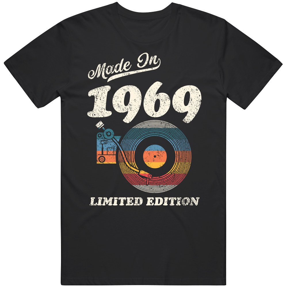 Made In 1969 Limited Edition Unisex Soft Cotton Tee T Shirt
