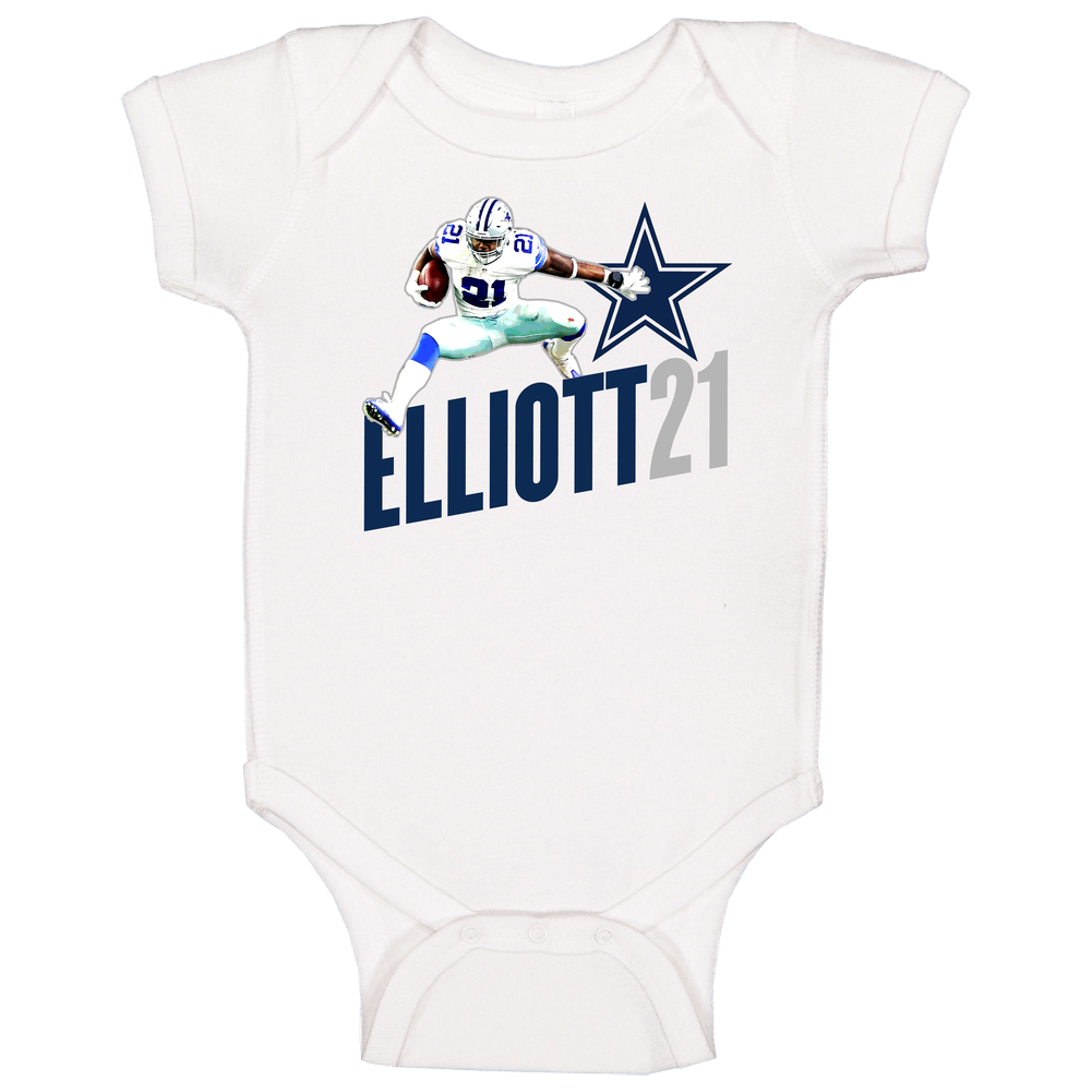 Zeke Ezekiel Elliott Rookie 21 Dallas Football Player Fan Unisex Soft Cotton Tee Baby One Piece Zeke Ezekiel Elliott Rookie 21 Dallas Football Player Fan Unisex Soft Cotton Tee Baby One Piece