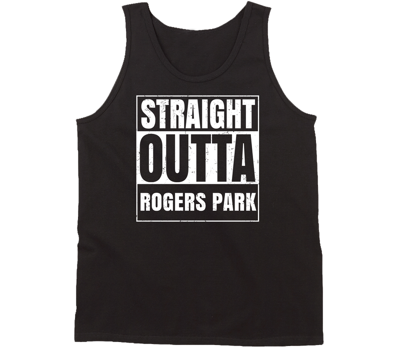 Straight Outta Rogers Park Usa Distressed Unisex Soft Cotton Tee Tanktop