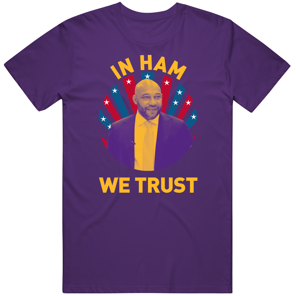 Darvin Ham In Ham We Trust Basketball Coach Unisex Soft Cotton Tee T Shirt Darvin Ham In Ham We Trust Basketball Coach Unisex Soft Cotton Tee T Shirt