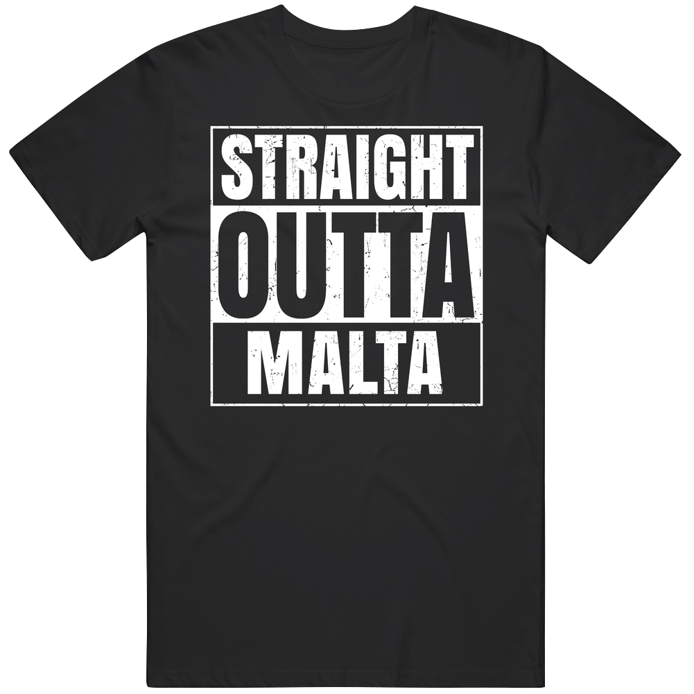 Straight Outta Malta High School Funny Graduation Parody Unisex Soft Cotton Tee T Shirt