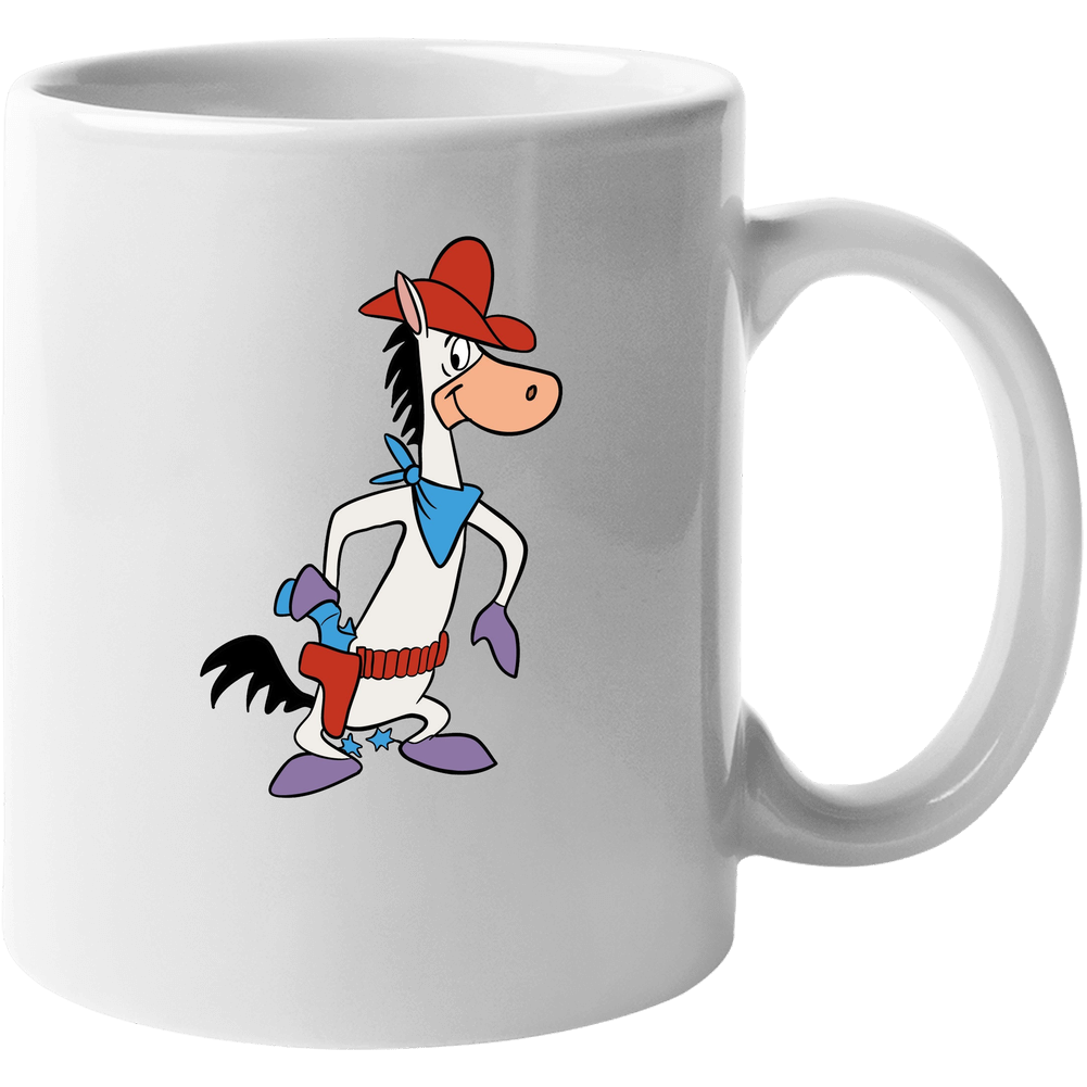 Quick Draw Mcgraw Retro Cartoon Character Unisex Soft Cotton Tee Mug