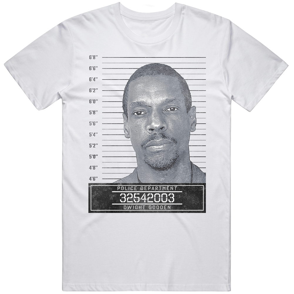 Dwight Gooden Famous Sports Star Mugshot Police Department Unisex Soft Cotton Tee T Shirt Dwight Gooden Famous Sports Star Mugshot Police Department Unisex Soft Cotton Tee T Shirt