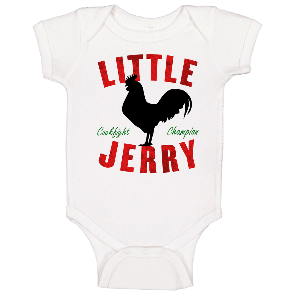 Little Jerry Cockfight Champion Seinfeld Parody Logo Fan Unisex Soft Cotton Tee Baby One Piece Little Jerry Cockfight Champion Seinfeld Parody Logo Fan Unisex Soft Cotton Tee Baby One Piece