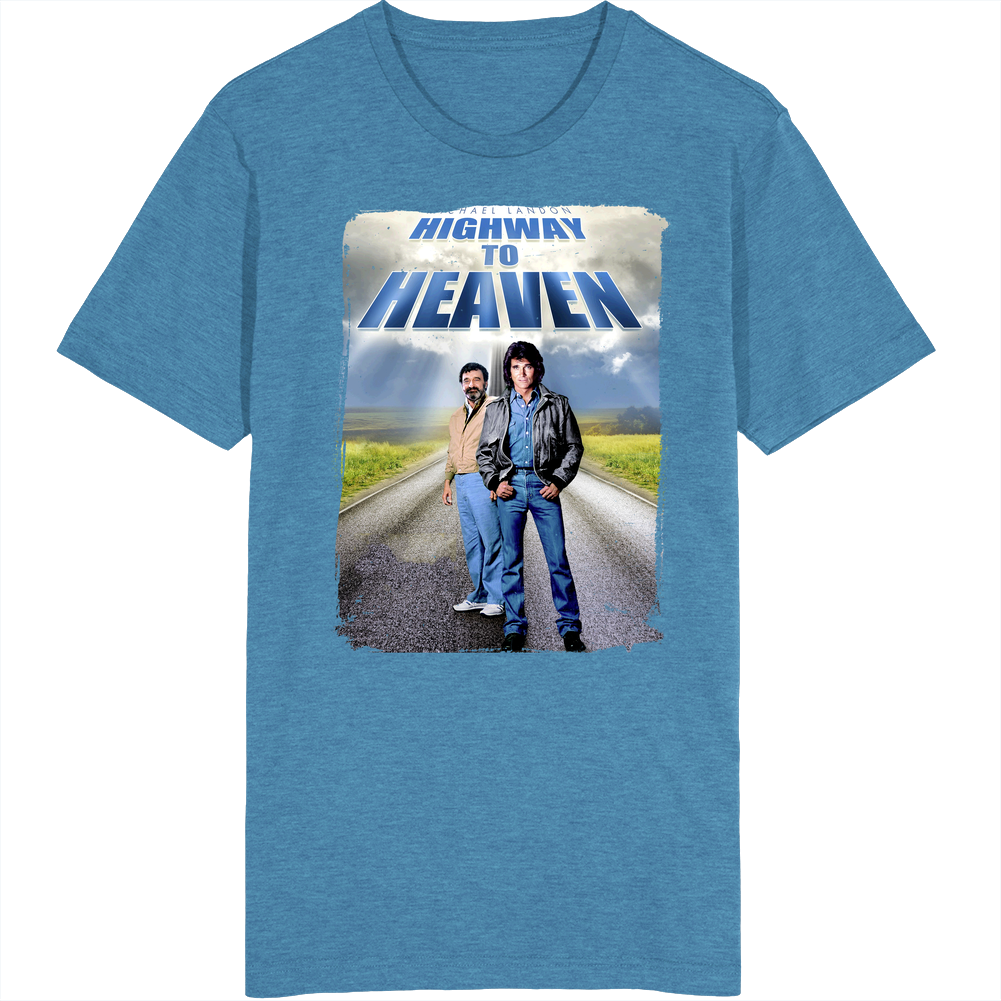 Highway To Heaven 80s Tv Series Show Worn Look Vintage Unisex Unisex Soft Cotton Tee T Shirt