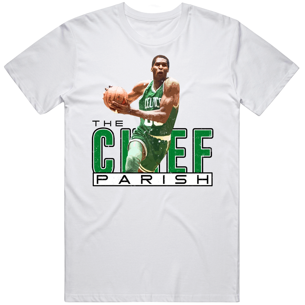 The Chief Robert Parish Boston Basketball Vintage Retro Worn Look Unisex Soft Cotton Tee T Shirt The Chief Robert Parish Boston Basketball Vintage Retro Worn Look Unisex Soft Cotton Tee T Shirt