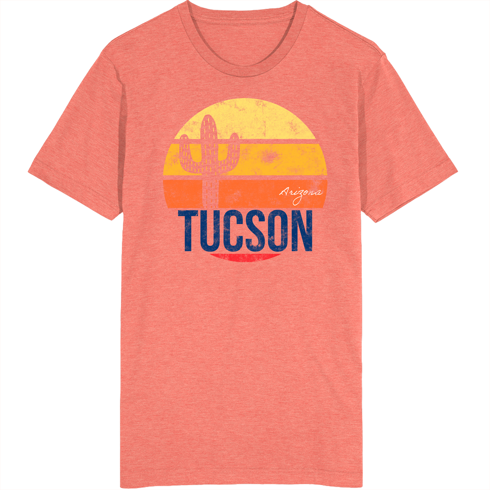 Tucson Arizona Desert Vintage Grunge Travel Unisex Soft Cotton Tee T Shirt