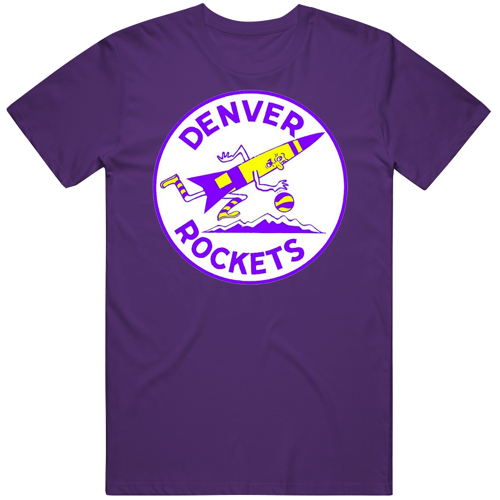 Denver Rockets American Basketball Association Aba Defunct Team Logo Unisex Soft Cotton Tee T Shirt Denver Rockets American Basketball Association Aba Defunct Team Logo Unisex Soft Cotton Tee T Shirt