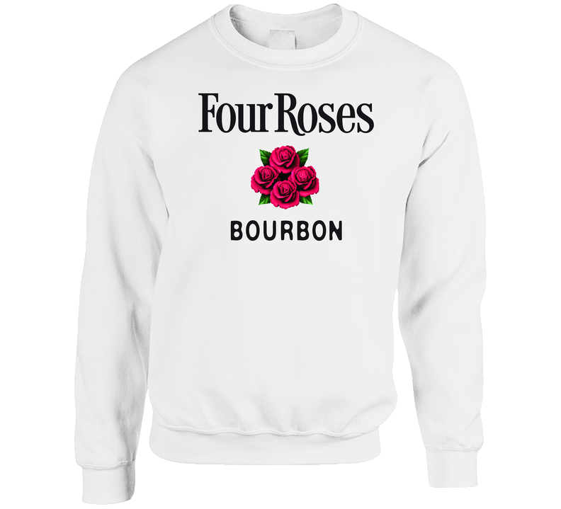 Four Roses Bourbon Alcohol Booze Label Logo Crcewneck Sweatshirt Unisex Soft Cotton Tee Crewneck Sweatshirt Four Roses Bourbon Alcohol Booze Label Logo Crcewneck Sweatshirt Unisex Soft Cotton Tee Crewneck Sweatshirt