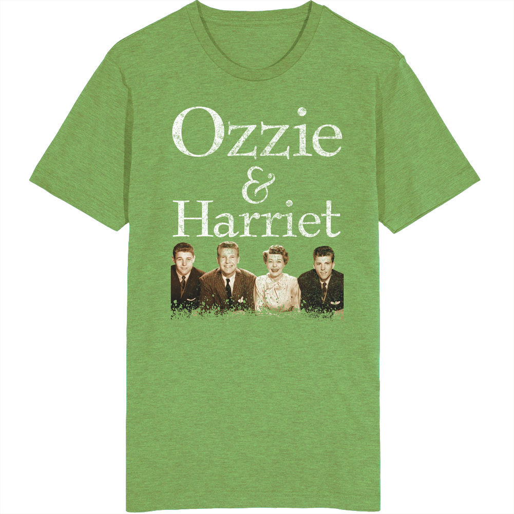 Ozzie And Harriet Retro 50s Tv Show Poster Vintage Unisex Unisex Soft Cotton Tee T Shirt
