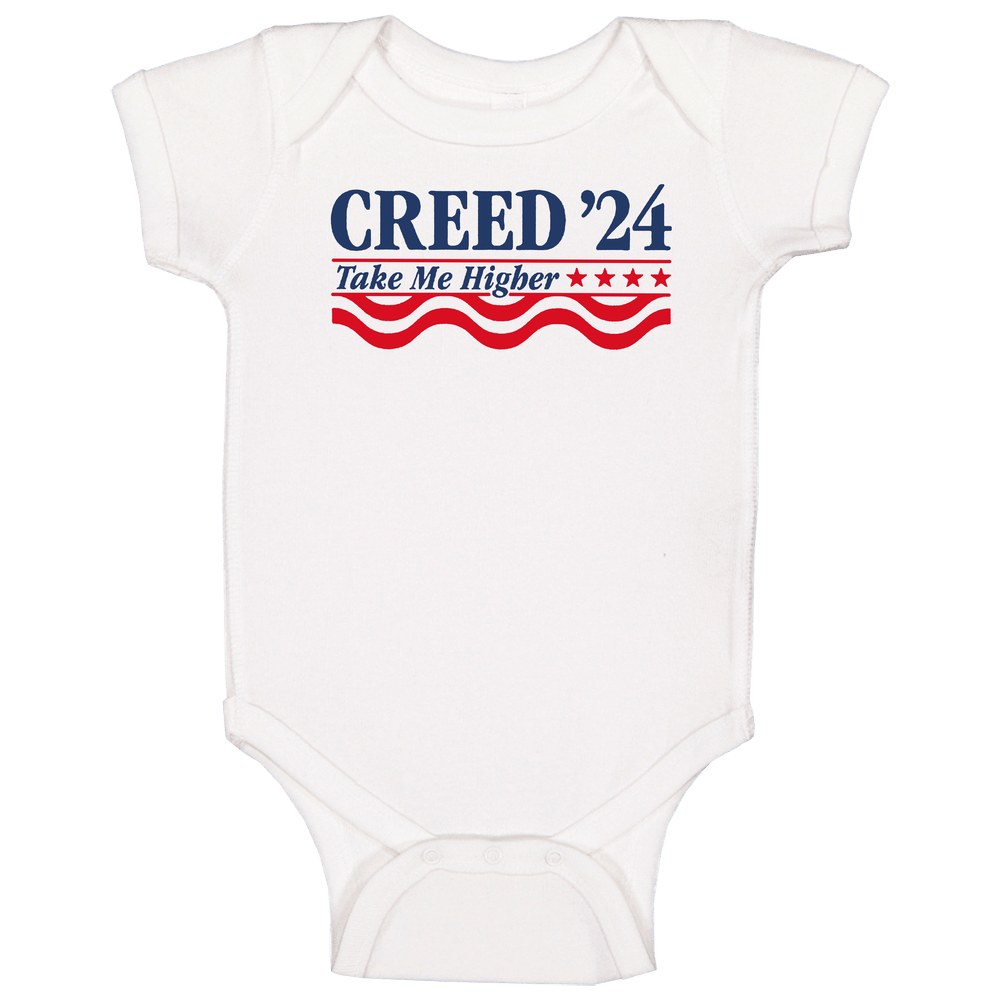 Creed 2024 Take Me Higher Unisex Soft Cotton Tee Baby One Piece Creed 2024 Take Me Higher Unisex Soft Cotton Tee Baby One Piece