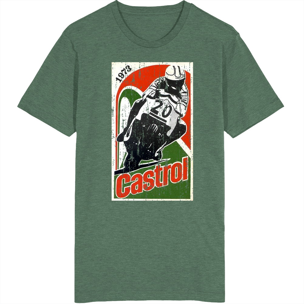 Castrol Oil 1973 Vintage Ad Unisex Soft Cotton Tee T Shirt Castrol Oil 1973 Vintage Ad Unisex Soft Cotton Tee T Shirt