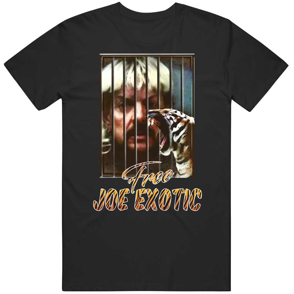 Free Joe Exotic Tiger King Jail Netflix Murder For Hire Investigation Tv Series Fan Unisex Soft Cotton Tee T Shirt Free Joe Exotic Tiger King Jail Netflix Murder For Hire Investigation Tv Series Fan Unisex Soft Cotton Tee T Shirt