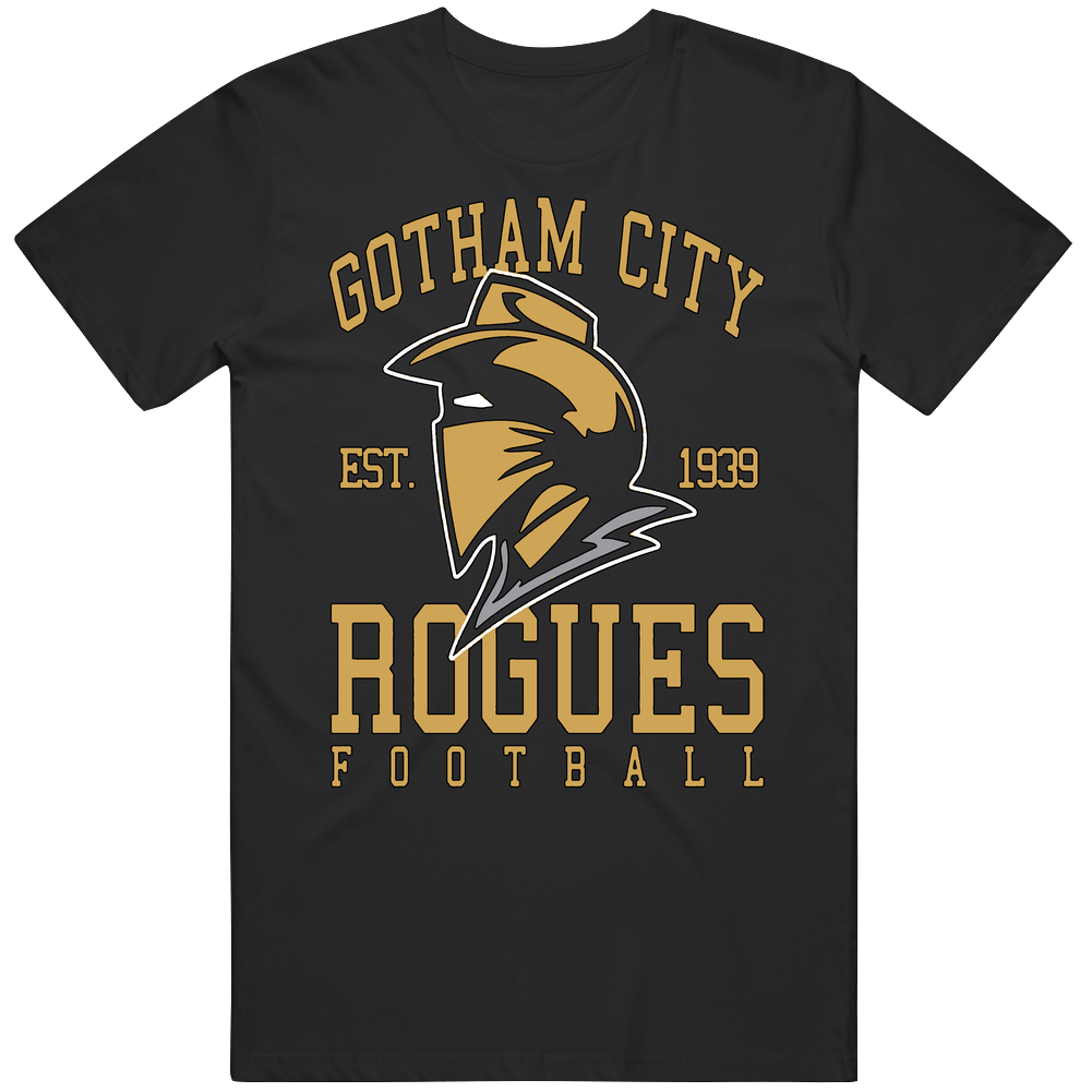 Gotham City Rogues Football Unisex Soft Cotton Tee T Shirt Gotham City Rogues Football Unisex Soft Cotton Tee T Shirt