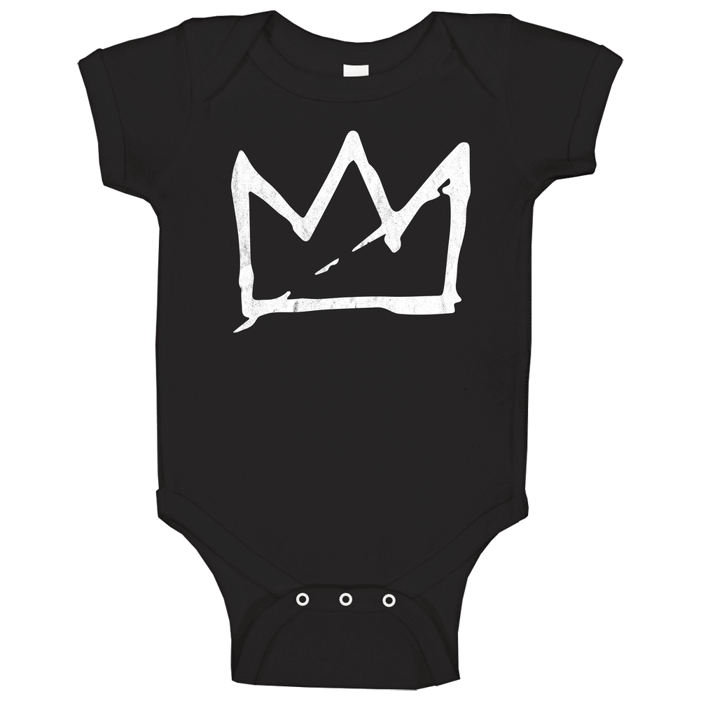 Basquiat Crown Artist Symbol Logo Fan Art Unisex Soft Cotton Tee Baby One Piece